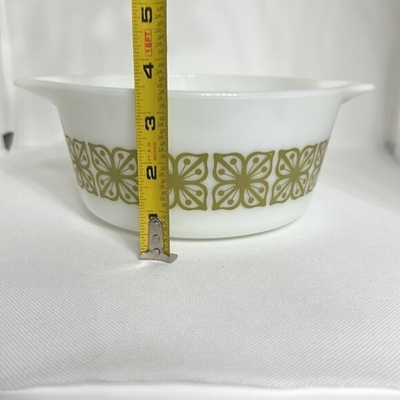 Pyrex Verde Green Cinderella Mixing/Casserole Bowl 474-B #29 - Picture 9 of 12